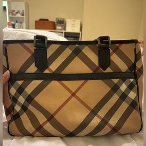 Gently used Burberry tote bag